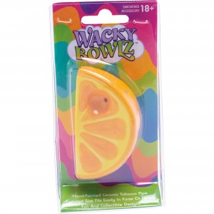 3.5" Orange Slice Ceramic Pipe - Wacky Bowlz [CP113]